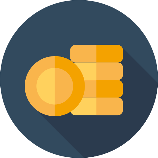 monete Flat Circular Flat icona