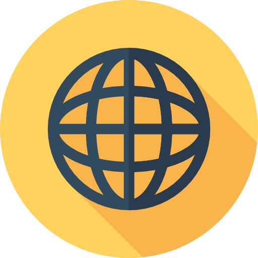 internet Flat Circular Flat icona