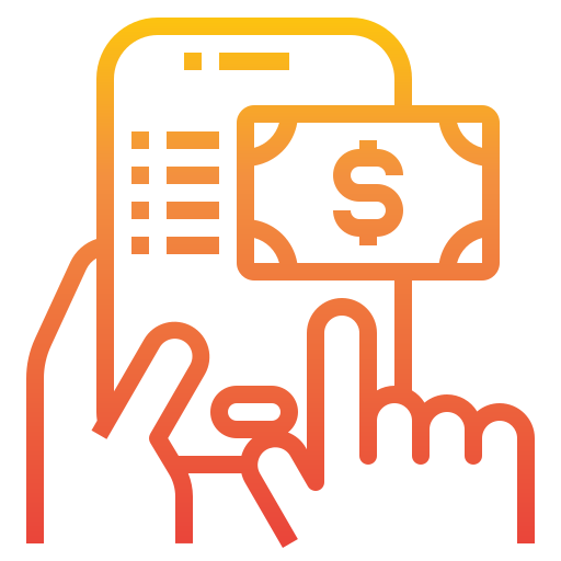 Мобильный платеж itim2101 Gradient иконка