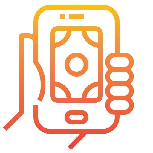 Mobile payment itim2101 Gradient icon