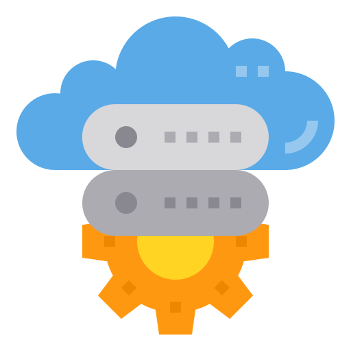 cloudgegevens itim2101 Flat icoon