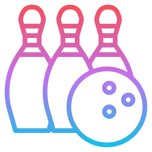 bowling Iconixar Gradient icon