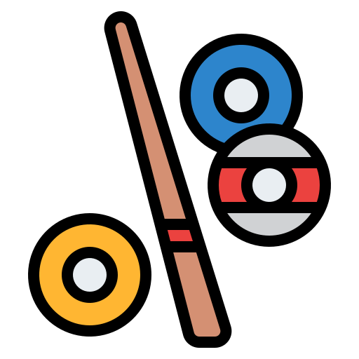 Billiard Iconixar Lineal Color icon