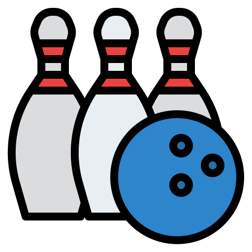 bowling Iconixar Lineal Color icoon