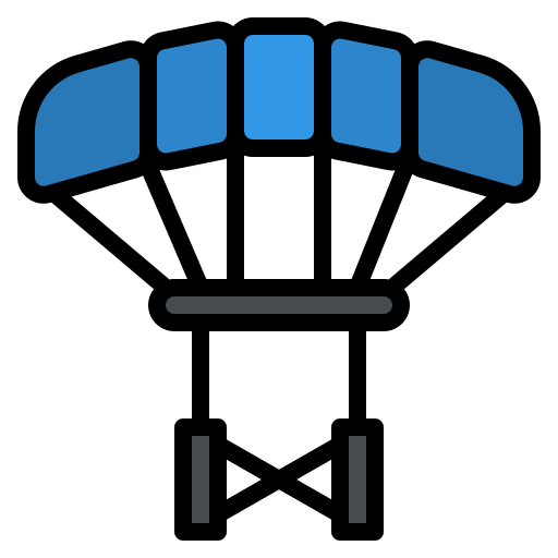 fallschirm Iconixar Lineal Color icon