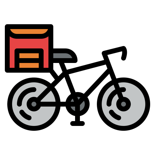 lieferfahrrad Iconixar Lineal Color icon