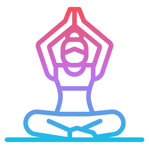 yoga Iconixar Gradient icono