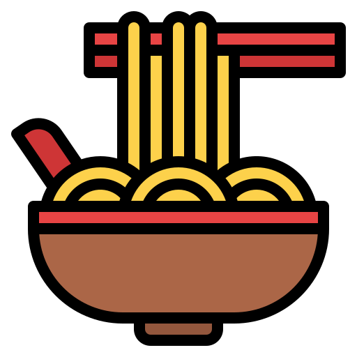 Noodle Iconixar Lineal Color icon