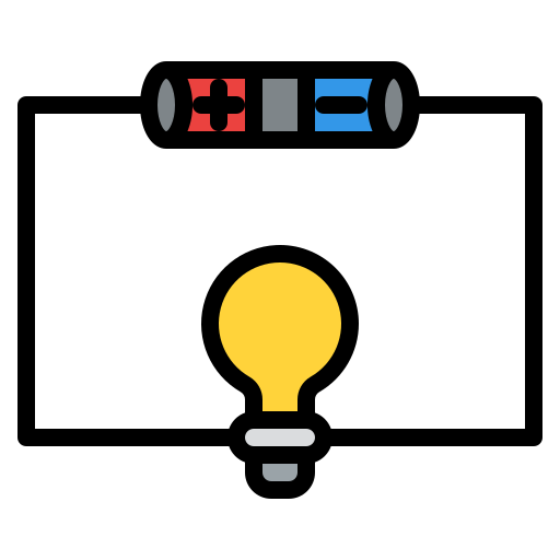 circuito electrónico Iconixar Lineal Color icono