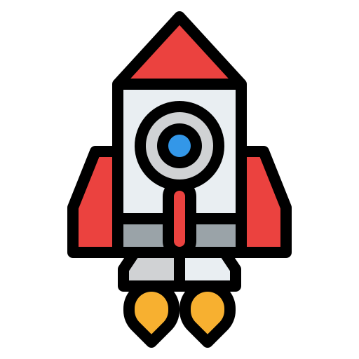 Rocket Iconixar Lineal Color icon
