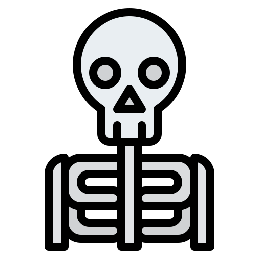 esqueleto Iconixar Lineal Color icono