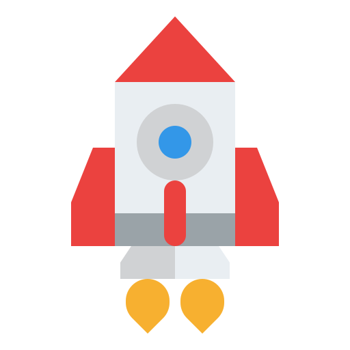ロケット Iconixar Flat icon