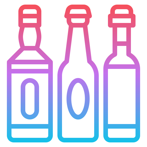 alcohol Iconixar Gradient icono