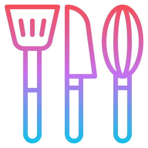 herramientas de cocina Iconixar Gradient icono