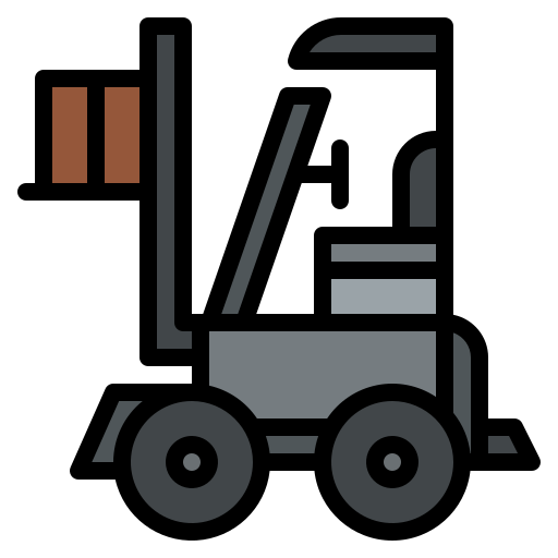 Forklift Iconixar Lineal Color icon