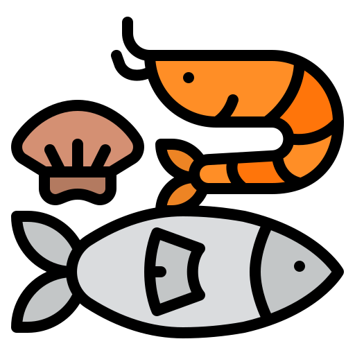 Seafood Iconixar Lineal Color icon