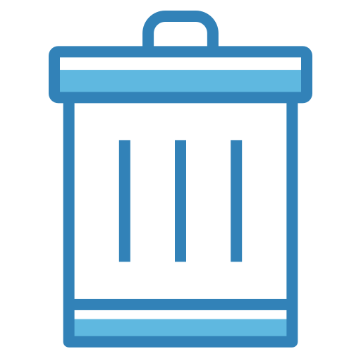 Trash Generic Blue icon