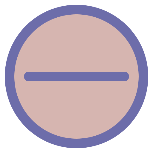 마이너스 Generic Outline Color icon