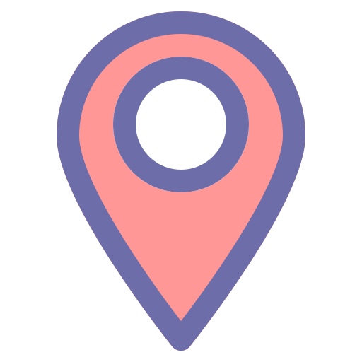 mapa de pin Generic Outline Color icono