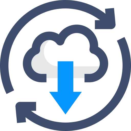 cloud computing SBTS2018 Blue Icône