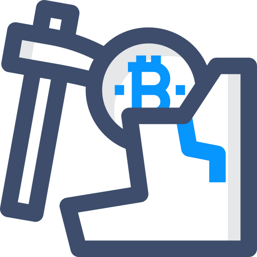 estrazione di bitcoin SBTS2018 Blue icona