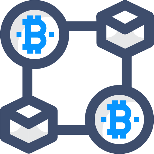 blockchain SBTS2018 Blue Icône