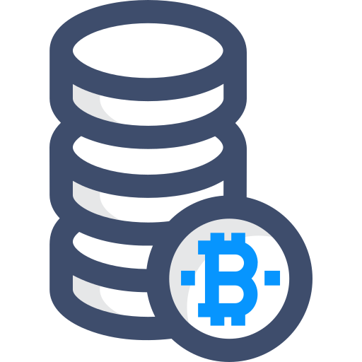 Coin stack SBTS2018 Blue icon