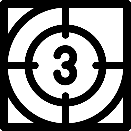 odliczanie Basic Rounded Lineal ikona