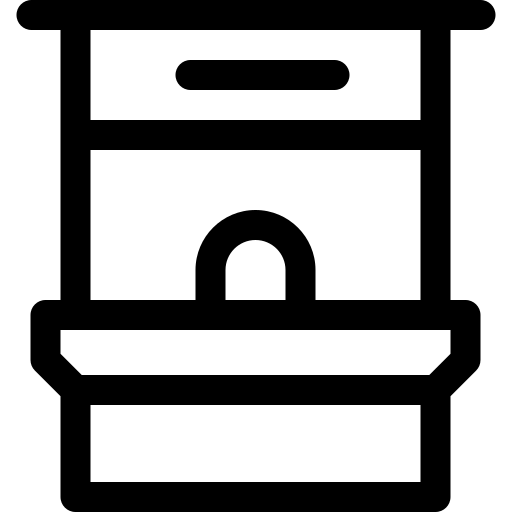 taquilla Basic Rounded Lineal icono