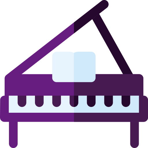 Piano Basic Rounded Flat icon