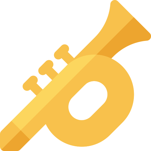 Trumpet Basic Rounded Flat icon