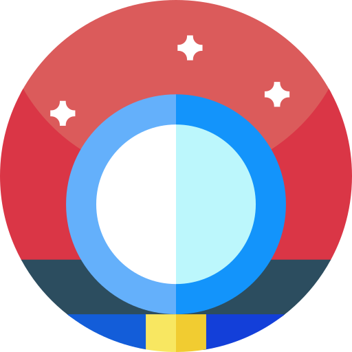 鏡 Geometric Flat Circular Flat icon