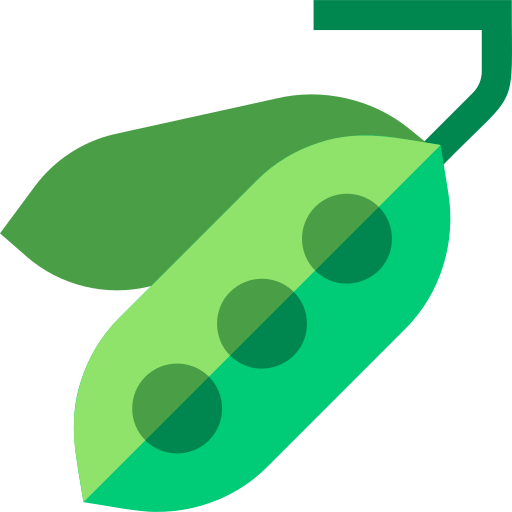 Green pea Basic Straight Flat icon