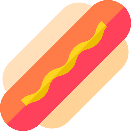 hot-dog Basic Straight Flat Icône
