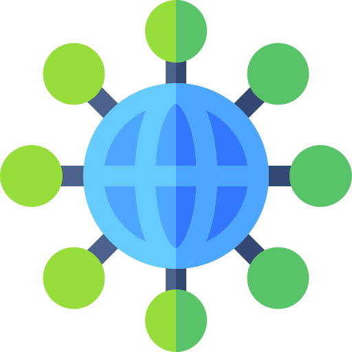 conectividad Basic Straight Flat icono