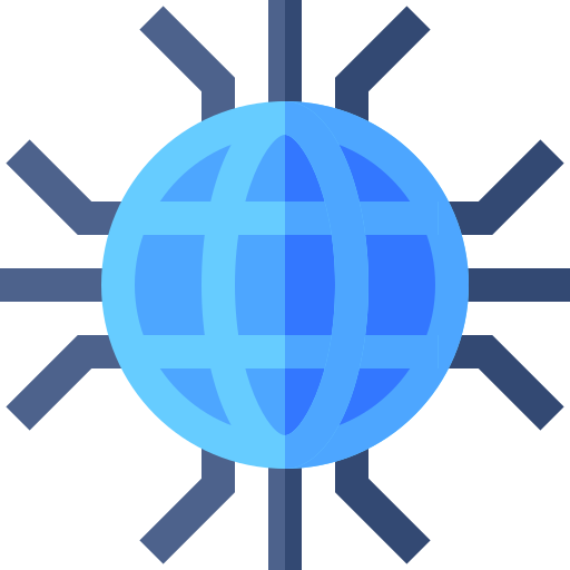 Światowy Basic Straight Flat ikona