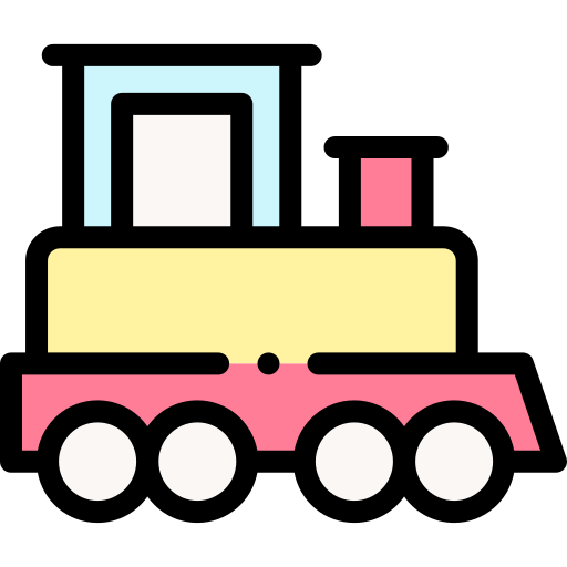 Игрушечный поезд Detailed Rounded Lineal color иконка