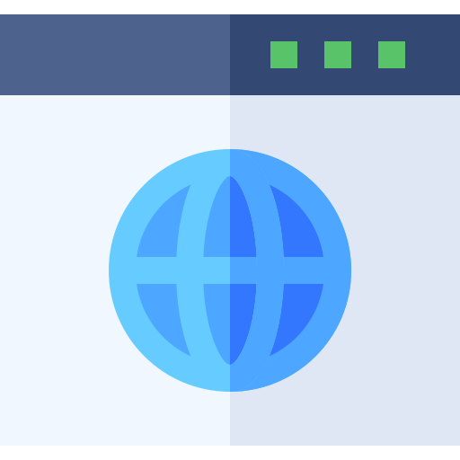sitio web Basic Straight Flat icono