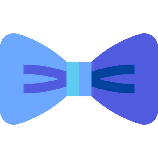 corbata de moño Basic Straight Flat icono
