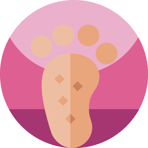 Foot massage Geometric Flat Circular Flat icon