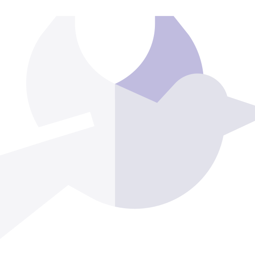 duif Basic Straight Flat icoon