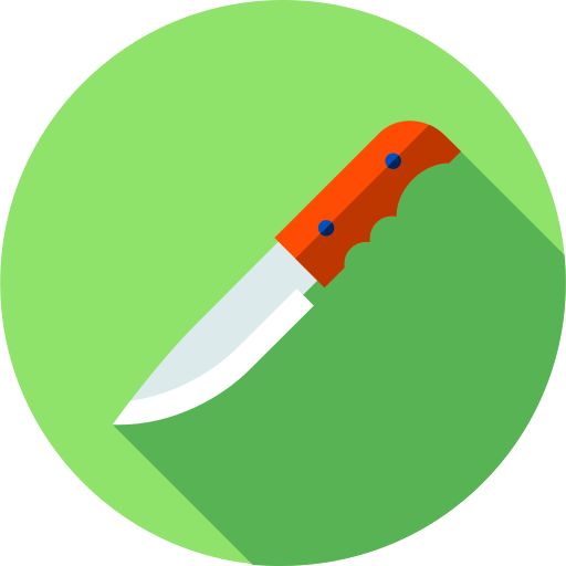 Knife Flat Circular Flat icon