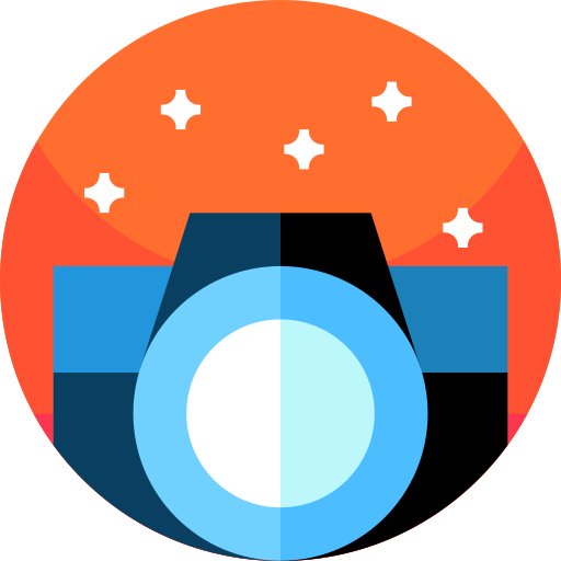 camera Geometric Flat Circular Flat icoon