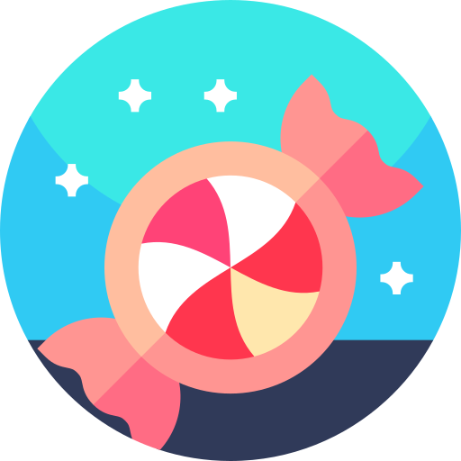 snoepgoed Geometric Flat Circular Flat icoon