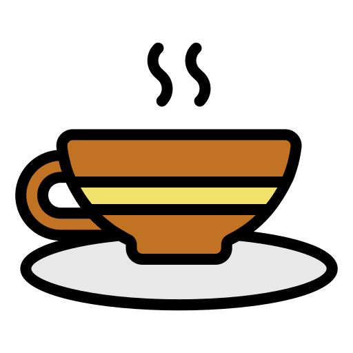 taza de café Generic Outline Color icono