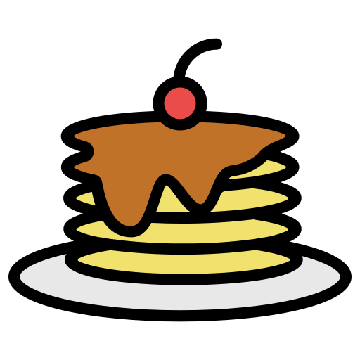 Pancakes Generic Outline Color icon
