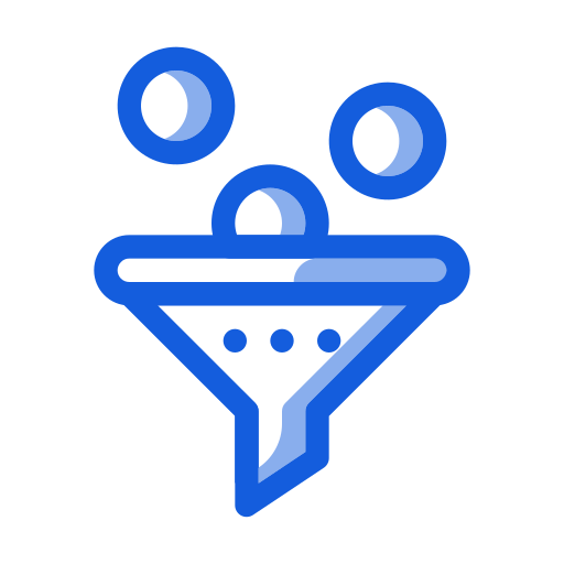 漏斗 Generic Blue icon