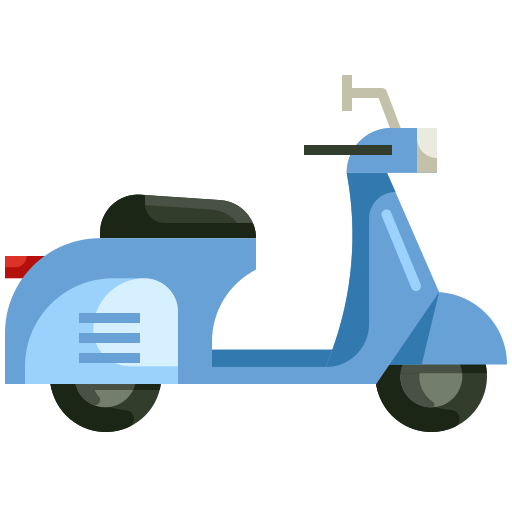 scooter Generic Flat icoon