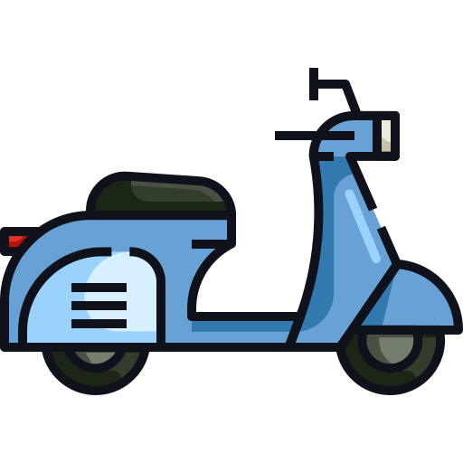 scooter Generic Outline Color icoon