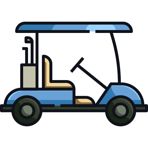 carrinho de golfe Generic Outline Color Ícone